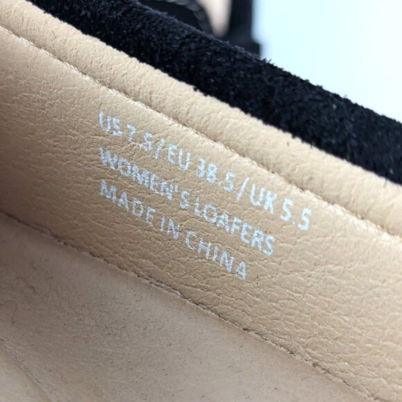 Osslue Black Suede Loafers 7.5 - Picture 7 of 11